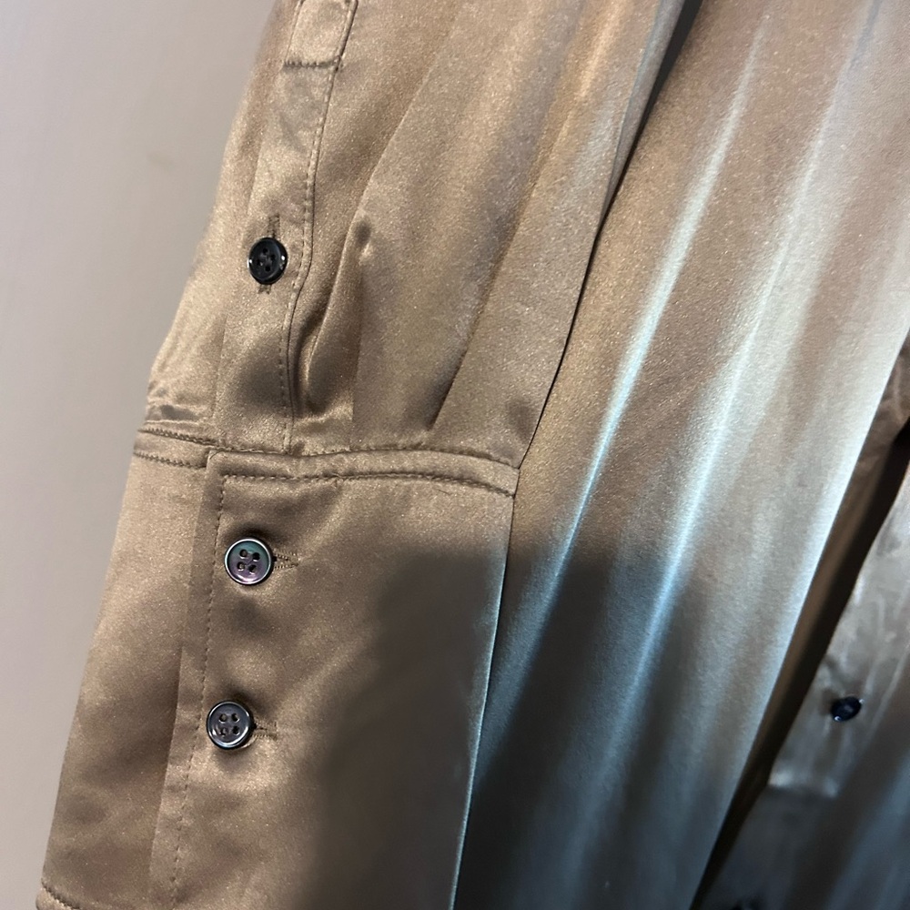Banana Republic Gold Satin Dress - Picture 7 of 10